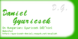 daniel gyuricsek business card